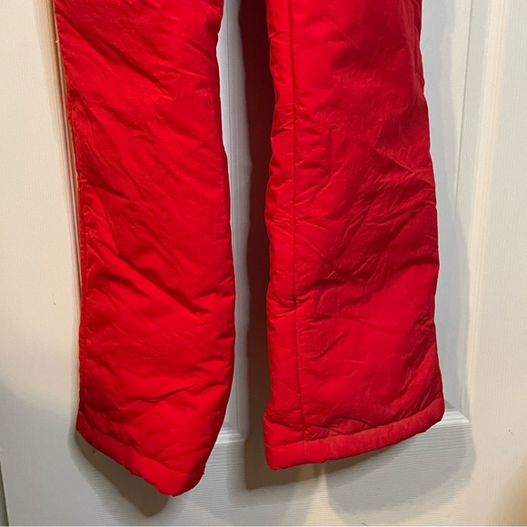 VTG Ossi Skiwear red bib ski pants w/ suspenders men’s sz L *NWT* - Picture 2 of 16
